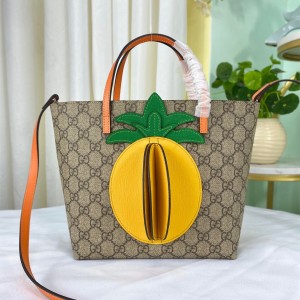 Gucci Handbags GG Children's Tote bag with 3D pineapple Shoulderbag 585933
