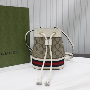 Gucci Handbags Ophidia mini GG bucket bag GG Supreme mini Shoulderbag Gucci bag for Women 550620 White