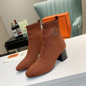 Fashion Shoes Volver 60 Anlke Boots Knitted ankle Boots Women's Boots Casual Short Boots Brown H0001-6