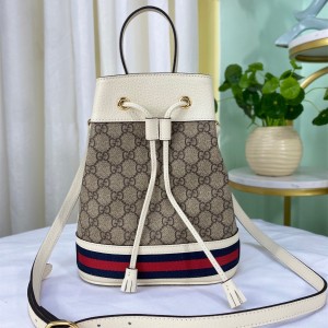 Gucci Handbags Ophidia small GG bucket bag GG Supreme canvas Bucket bag Shoulderbag 550621 White