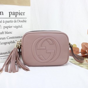 Gucci Handbags Pink Soho small leather disco bag Gucci Bag For Women 308364 