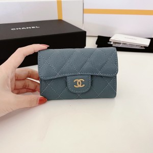 Fashion Wallet Card Holder Classic Card Holder Small Wallet Coin Purse AP0214-4 Grey
