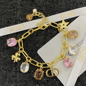Fashion Jewelry Accessories Dior Bracelet Gold Bracelet H474